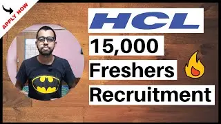 HCL - 15,000 Freshers Recruitment 2020 🔥 | Latest Jobs 2020 | HCL फ्रेशर्स भर्ती 2020 🔥
