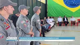 Ceremony highlights the military recognition of firefighters in Assis.