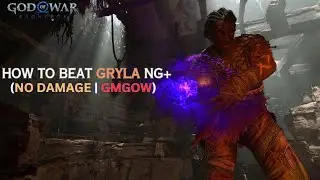 God of War Ragnarok NG+ - Gryla Boss Fight NO DAMAGE (GMGOW+) 4K60FPS