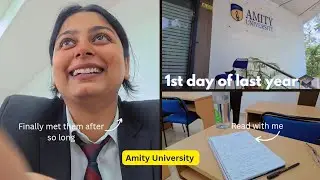 1st Day of Last Year at Amity University | College Vlog 🎓