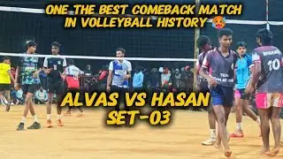 One of the best comeback match in volleyball History 🥵🔥 Hasan vs Alvas Deciding SET 🥵 #volleyball