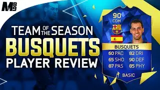 FIFA 16 TOTS BUSQUETS REVIEW (90) FIFA 16 Ultimate Team Player Review + In Game Stats