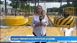 Atentado con explosivos destruye el peaje La Lizama en Barrancabermeja