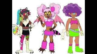Tea party of the dead: Episode 3 ravers concepts #fyp #speedpaint #art #oc 