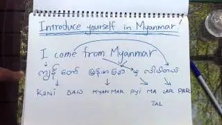 Burmese Lesson -Introduce yourself in Myanmar-2