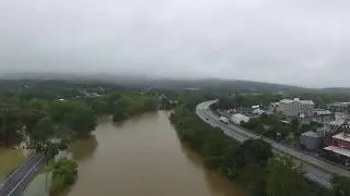 Flooding of Bedford PA from Drone