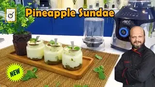 Refreshing Pineapple Sundae Recipe | Quick and Easy Dessert by Chef Asad