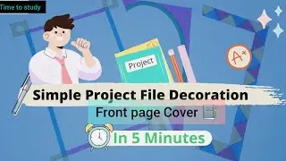 How to Write Project Work in Style 🔥 School Project File Style. by Laxmi singh .