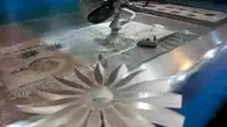 Techni Waterjet 5 axis bevel head at IMTS2008