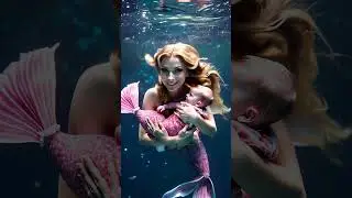 The beautiful silhouette of a dreamy mermaid, the swaying scales are natural.