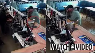Moment 'ghost' spills pint in pub after 'spiritualist sensed presence