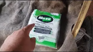 Pequeno reparo com fibra de vidro no fusca