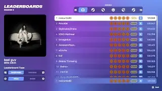 [Fortnite Festival S1 Revisit] bad guy Expert Vocals 100% FC 1st Place All Perfects