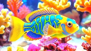 Aquarium 4K VIDEO (ULTRA HD) - Beautiful Coral Reef Fish & Jellyfish - Soothing Music for Sleep #8