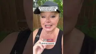 Turn your pain and/or passion into profit  #financialcontrol #incomestreams #narcissism