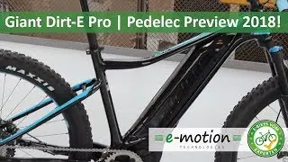 Giant Dirt-E Pro: e-Bike Neuheiten 2018 | Pedelec Preview, Vorschau