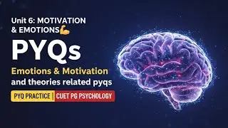 Motivation, Emotion, and Theories for CUET PG Psychology MCQ & PYQ Practice