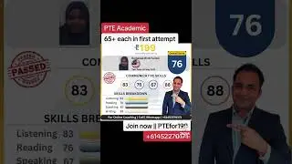 Secured 65+ each successfully in the first PTE attempt | PTE Academic | PTEfor199 #ptefor199 #pte