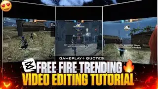 Instagram Free Fire Trending Video Editing Tutorial,Free Fire Quote Video Editing tutorial#tutorial🔥