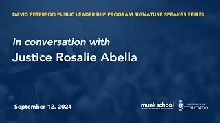 In Conversation with Justice Rosalie Abella