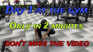 Gym Workout Day 1: Cardio Warm-Up, Dynamic Exercises, Static Stretching, and Cycling Routine.