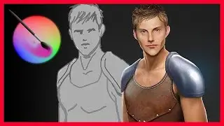 Character #1 - Photobashing in Krita [Speed art]