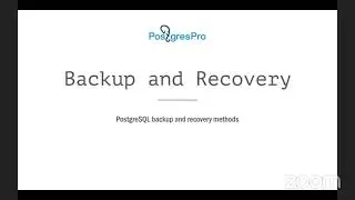 PostgreSQL Back-Up & Recovery Methods