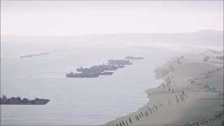 BattleFlow Simulation of Omaha Beach landing in Normandy on June 6, 1944