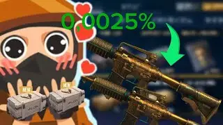 abri 100x a nova caixa valor e ganhei 2 M4A1 TREASURE HUNTER😍😍