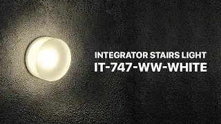 Круглый прозрачный светильник для подсветки лестницы Integrator Stairs Light IT-747-WW-White
