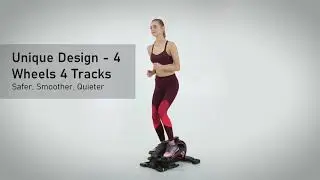 Bionic Body Magnetic Tension Under Desk Elliptical Mini Stepper Trainer with Resistance Tubes NS1009