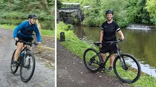 Canal Ride in the rain from Sowerby Bridge to Hebden Bridge and back