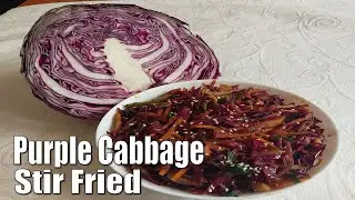Purple Cabbage Stir Fry | Red Cabbage Recipe | Quick & Healthy Veggie Dish