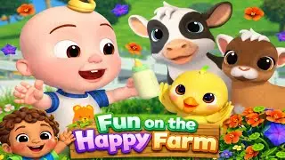 Fun on the Happy Farm 🐮🐥 | Kids Farm Animals Song | Baby Learning Rhymes