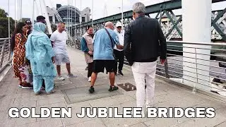 GOLDEN JUBILEE BRIDGES Walk to Trafalgar Square | London Sights 2025 🇬🇧