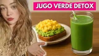 COMO HACER EL MEJOR Y MAS RICO JUGO VERDE DETOX! - JUGO DE ESPINACA, MANZANA VERDE Y ANANÁ🥬​🍏​🍋‍🟩​🍍