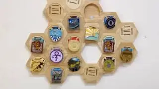 Medals Wooden Hexagon Holder- Medals Storage Wholesale
