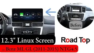 Wireless CarPlay and Android Auto in Mercedes GL ML W166 X166 2011 2012 2013 2014 2015 NTG4.5 NTG4.7