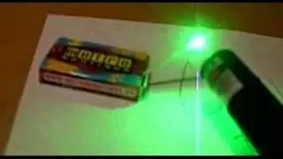 Laser vert 100mW avec allumette