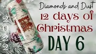 Pinecones and Holly berries tumbler tutorial, 12 days of Christmas