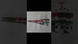 Tricolour wap 7 +rajdhani #drawing #drawing #traindrawing #art
