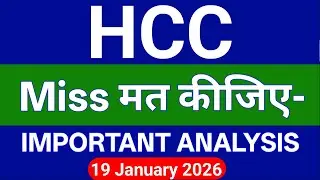 Hcc Share Latest Chart Analysis Today | Hcc Share Price | 19 january 2026