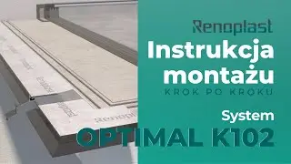 Montaż systemu OPTIMAL K102 | Profil okapowy K102 do taras&oacute;w i balkon&oacute;w