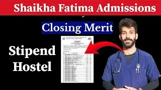 Sheikha Fatima Institute of Nursing | Closing Merit | Admissions 2026 