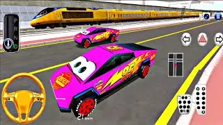 Tesla McQueen Cyber Truck Drive in 3D Driving Class Game - Android Gameplay 