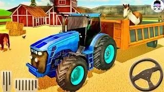 Farm Animal Transport Tractor Game - Farming Tractor Driving Simulator - Android Gameplay