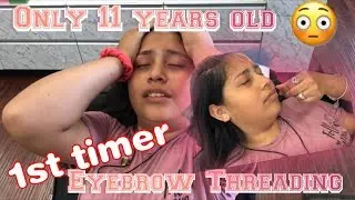 Vlog | Destiny's First Time Getting Her Eyebrows Done | Eyebrow Threading