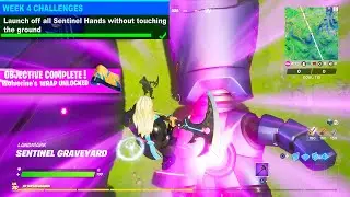 Launch off all Sentinel Hands without touching the ground (Week 4 Wolverine Challenge) - Fortnite