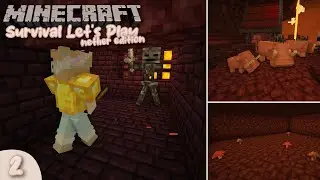 Fortress Explorations + Sad Little Food Farm | Nether Survival | Ep 2