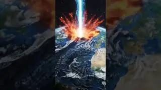 🌍 What if Earth Split Open? 🌋🔥 #EarthCut #LavaExplosion #SciFiShorts #CinematicZoom #VFX